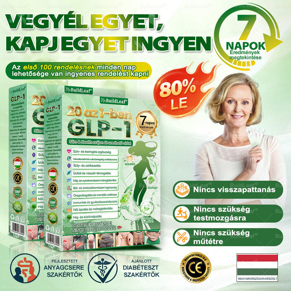 đHivatalos ĂĄruhĂĄz | BuildLeaf GLP-1 20 az 1-ben KarcsĂșsĂtĂł Ă©s egĂ©szsĂ©ges szĂĄjon ĂĄt szedhetĆ folyadĂ©k (naponta egyszer, 7 napon belĂŒl hat) â
TĂĄmogatja a testsĂșlyt Ă©s a nĆk egĂ©szsĂ©gĂ©t, miközben feszesĂti a bĆrt Ă©s fokozza a vitalitĂĄst