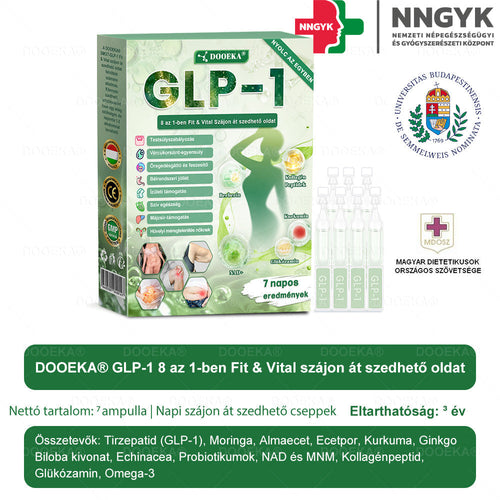 🔥  DOOEKA® GLP-1 8 az 1-ben Fit & Vital Szájon át szedhető oldat – 👨‍⚕️ Napi egyszer, 7 nap alatt látható változás / Elhízás, szív- és érrendszeri egészség, cukorbetegség, alvási apnoe, bélrendszer egészsége, ízületi problémák és még sok más esetén