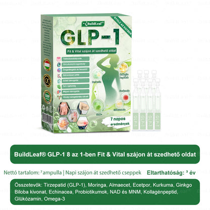 BuildLeaf®🚚 GLP-1 8-az-1-ben Fit &amp; Vital Orális Oldat (Csak napi egyszer, látható változások 7 nap alatt)  Elhízásra, szív- és érrendszeri egészségre, cukorbetegségre, alvási apnoéra, emésztőrendszeri egészségre, ízületi problémákra és még sok másra
