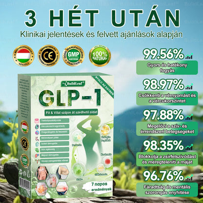 BuildLeaf®🚚 GLP-1 8-az-1-ben Fit &amp; Vital Orális Oldat (Csak napi egyszer, látható változások 7 nap alatt)  Elhízásra, szív- és érrendszeri egészségre, cukorbetegségre, alvási apnoéra, emésztőrendszeri egészségre, ízületi problémákra és még sok másra